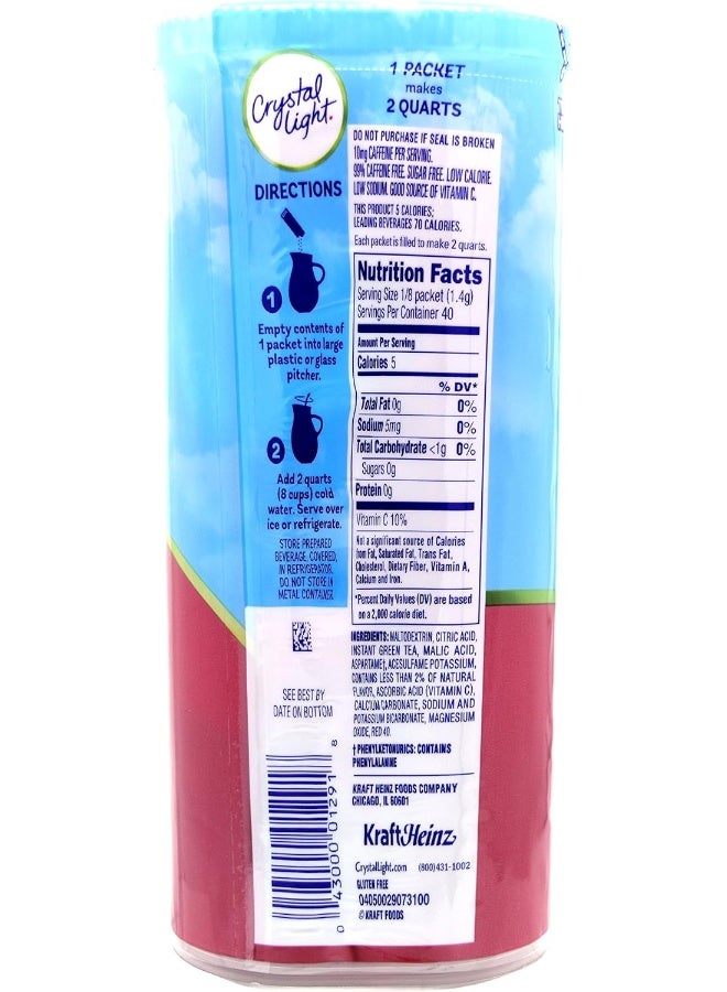 Crystal Light Raspberry Green Tea Drink Mix - Image 3